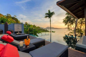 Patong Seaview Villa芭东一线海景豪华6卧别墅 3晚免费接机 女佣管家服务 早餐